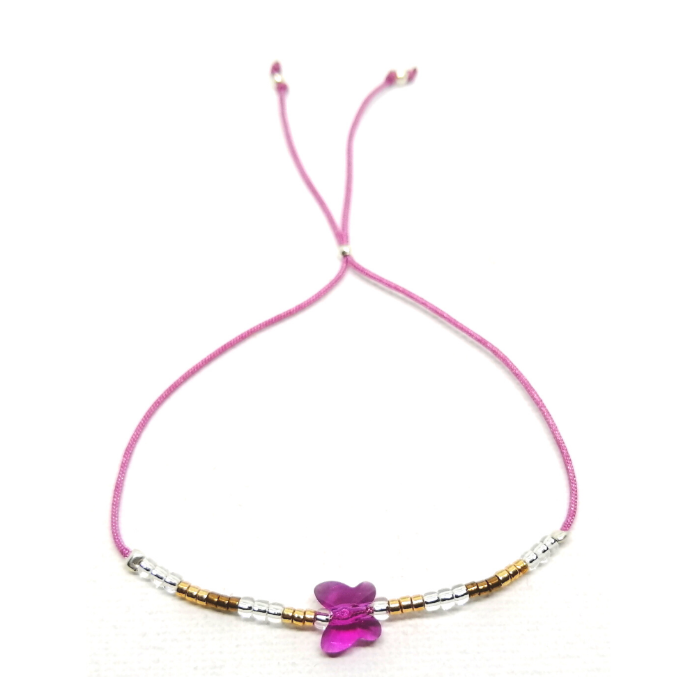 Pulsera Mariposa Fuxia Pulsera Mariposa Fuxia