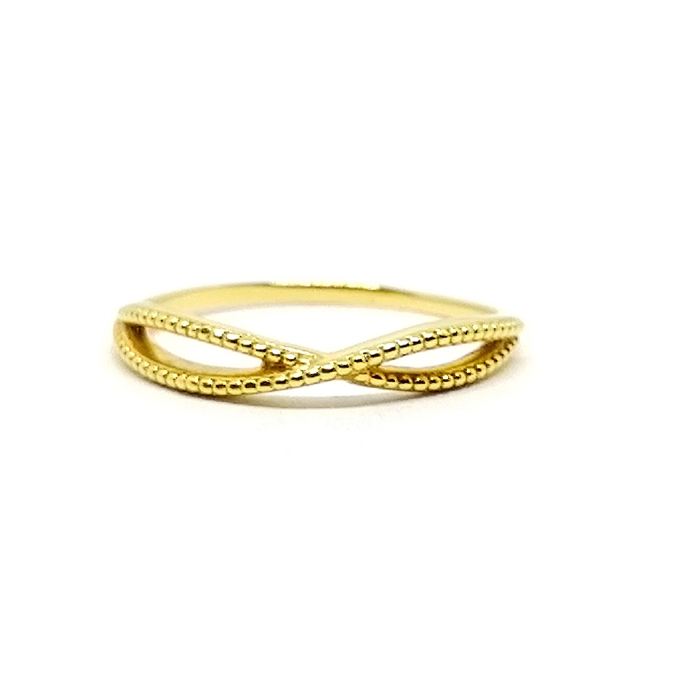 Anillo Infinito con Bolitas Oro 18Kt Anillo Infinito con Bolitas Oro 18Kt