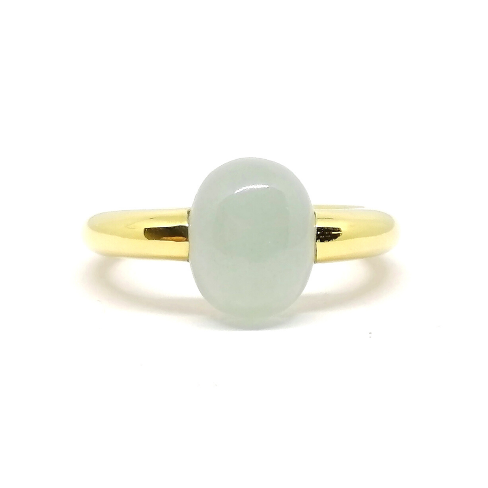 Anillo Pave Cuarzo Aguamarina 18 Kt Anillo Pave Cuarzo Aguamarina 18 Kt