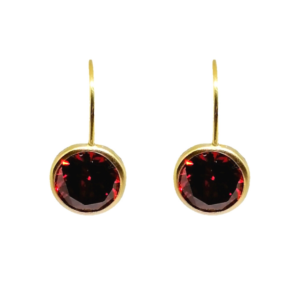 Aretes Alejandrina Granate Aretes Alejandrina Granate