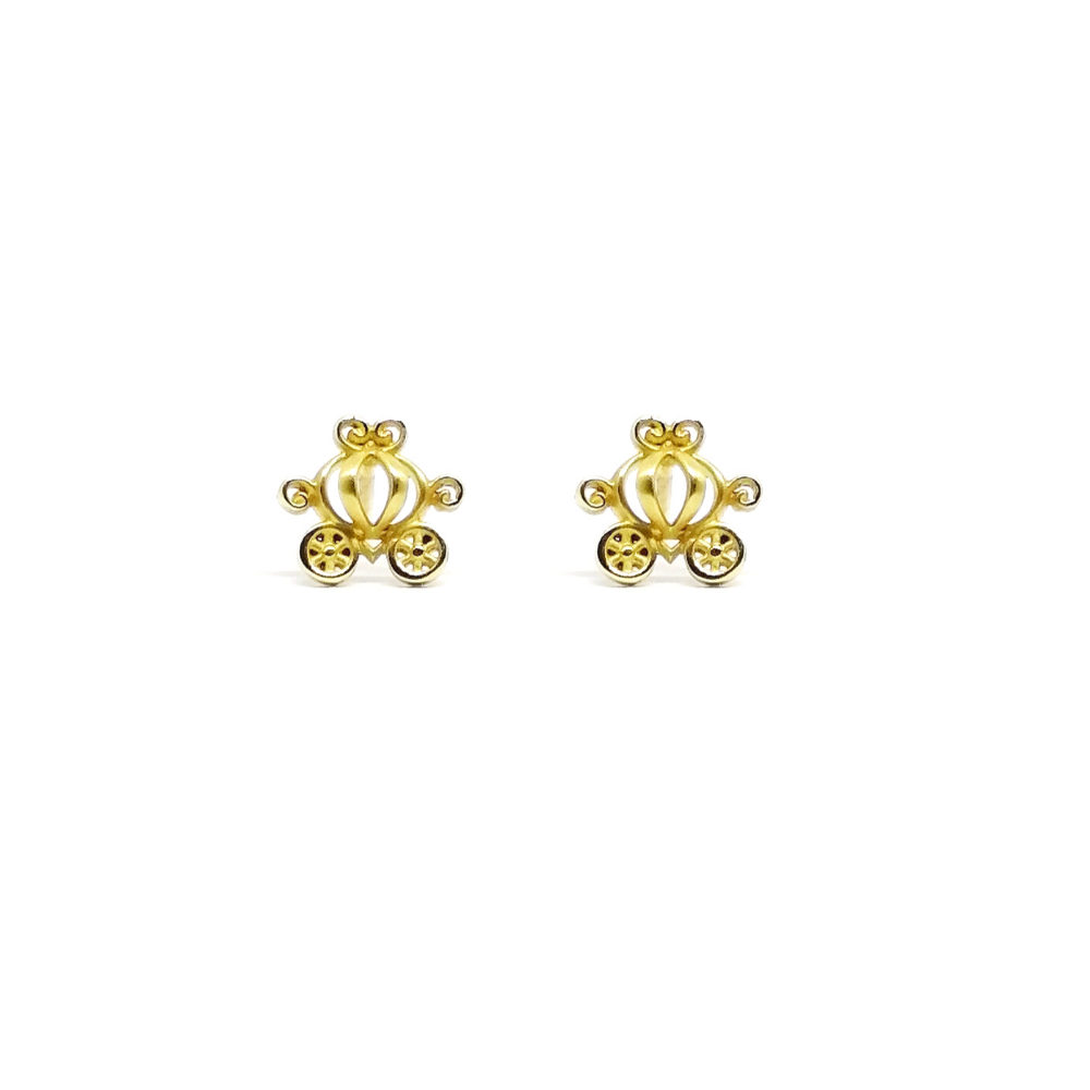 Arete Niña Carrosa de Princesa Oro 18 Kt Arete Niña Carrosa de Princesa Oro 18 Kt