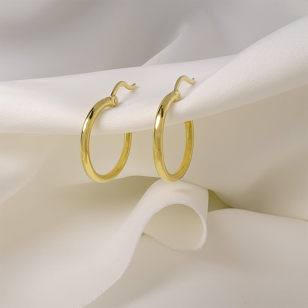 Argollas Hopp 16 mm Oro 18Kt Argollas Hopp 16 mm Oro 18Kt