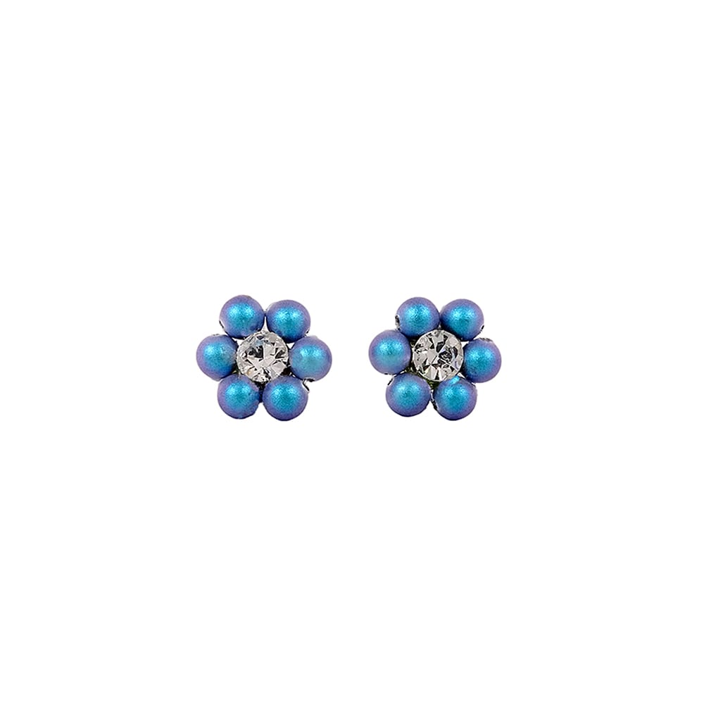 Arete Flocita 6 Perlas Clt Ab SW Base PLATA 925 Arete Flocita 6 Perlas Clt Ab SW Base PLATA 925