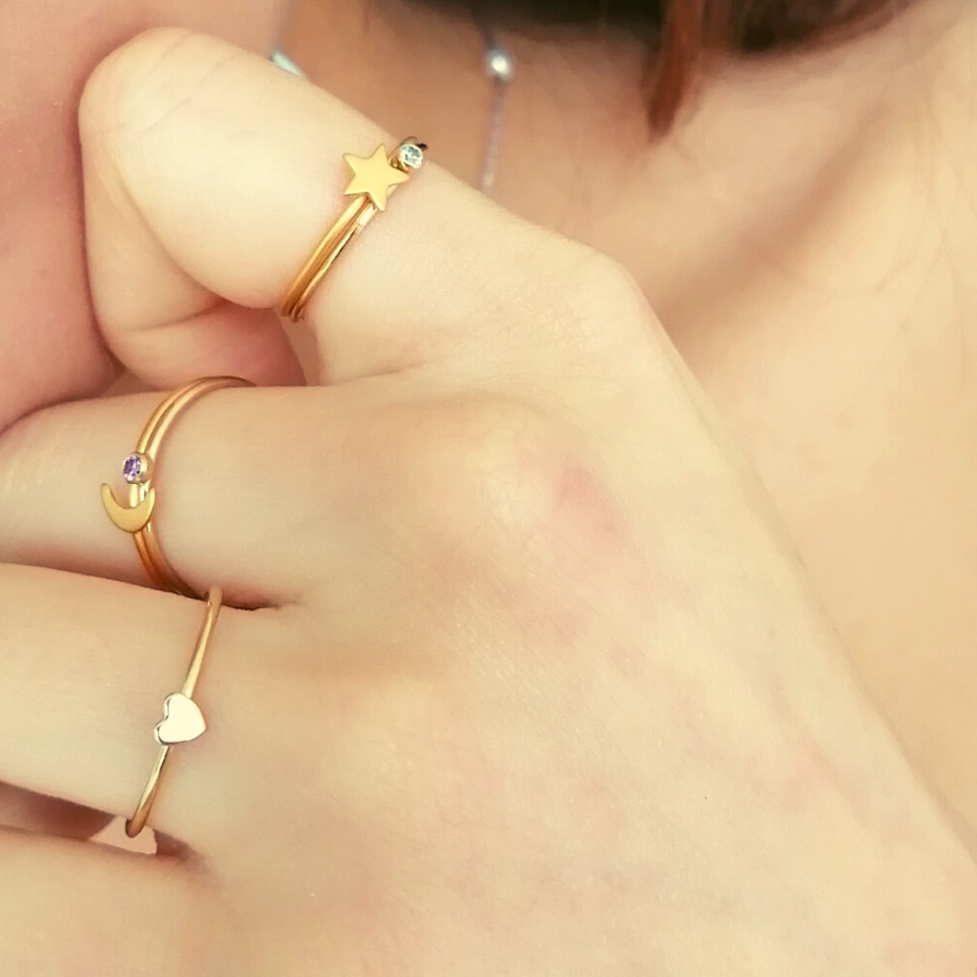Anillo Tiny Estrella Vermeil Anillo Tiny Estrella Vermeil