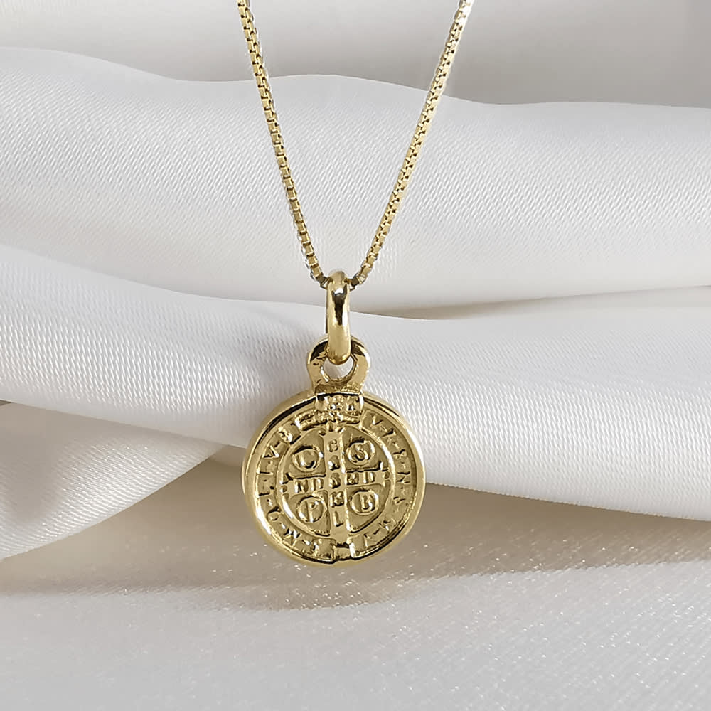 Medalla San Benito M Oro 18 Kt Medalla San Benito M Oro 18 Kt