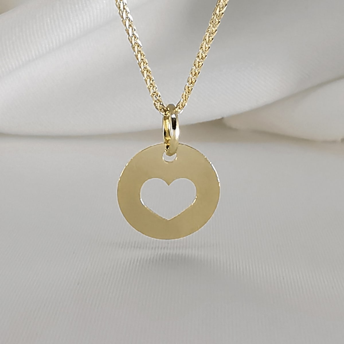 DIJE CORAZON ORO 18K PLACA CALADA DIJE CORAZON ORO 18K PLACA CALADA
