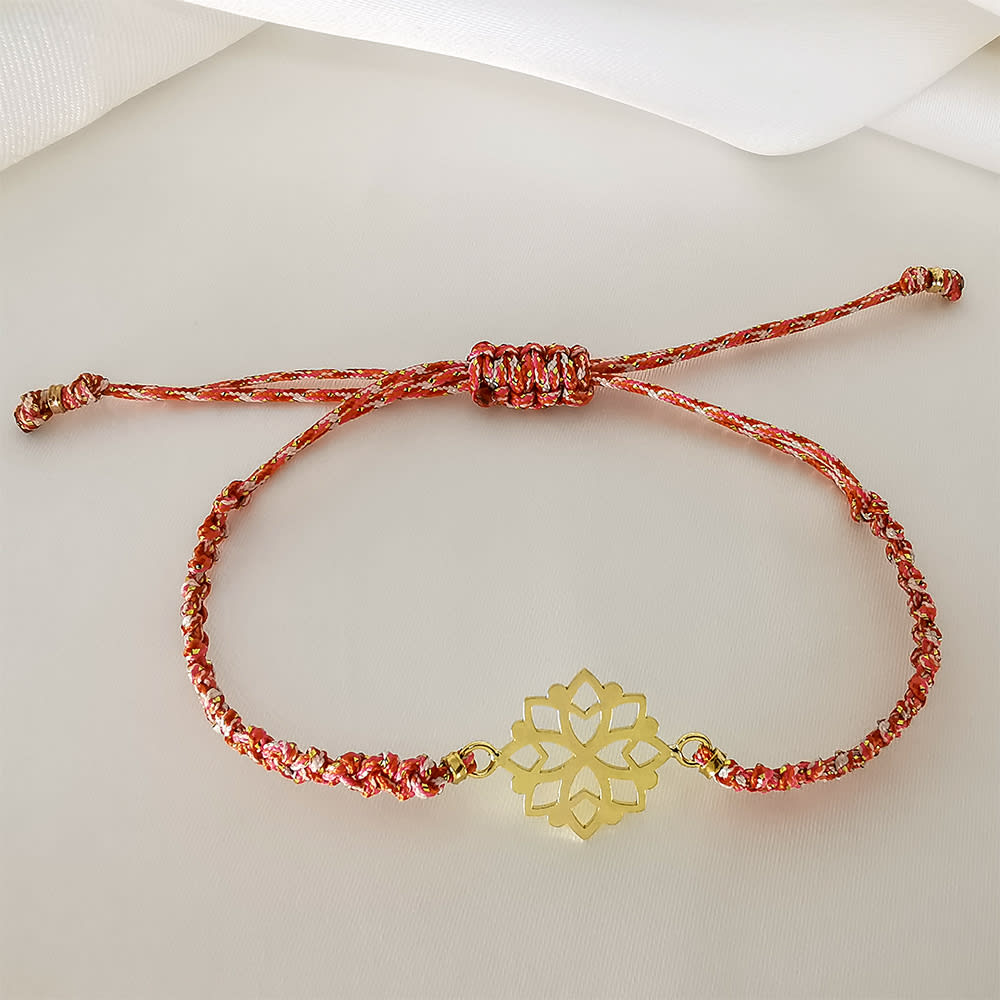 PULSERA PITI CORAL DJ MANDALA ESTRELLA ORO 18K PULSERA PITI CORAL DJ MANDALA ESTRELLA ORO 18K