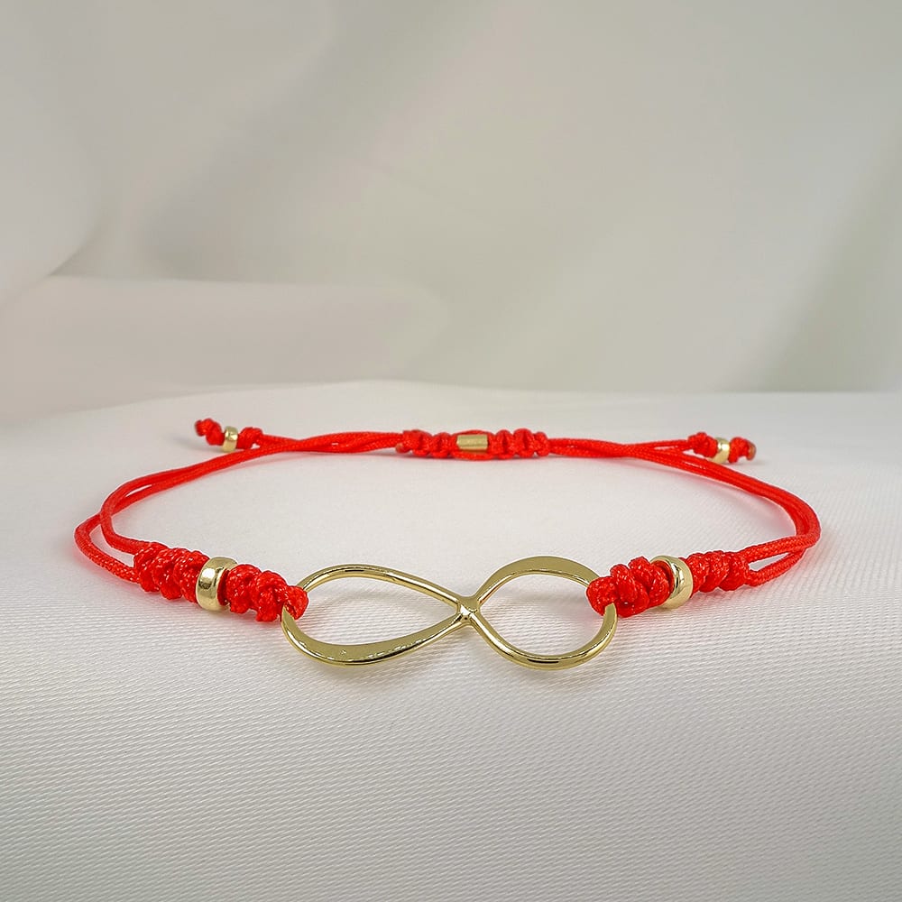 PULSERA INFINITO ROJO GOLD FILLED 14/20Kt GF PULSERA INFINITO ROJO GOLD FILLED 14/20Kt GF