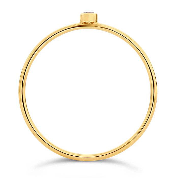 Anillo Chiara Rosa 7 GOLD FILLED 14/20 KT Anillo Chiara Rosa 7 GOLD FILLED 14/20 KT