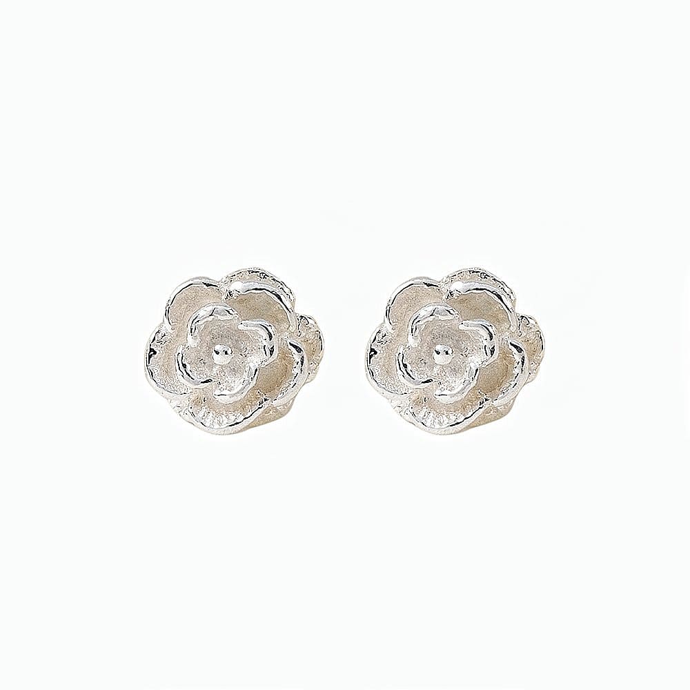 Arete Mini Rose PLATA 925 Arete Mini Rose PLATA 925