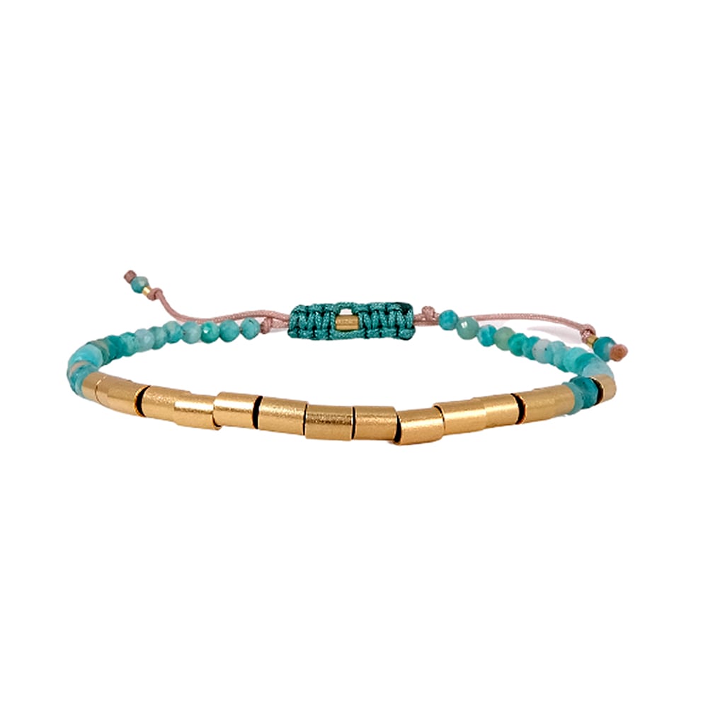 Pulsera Naira Amazonita GOLD FILLED 14/20KT Pulsera Naira Amazonita GOLD FILLED 14/20KT