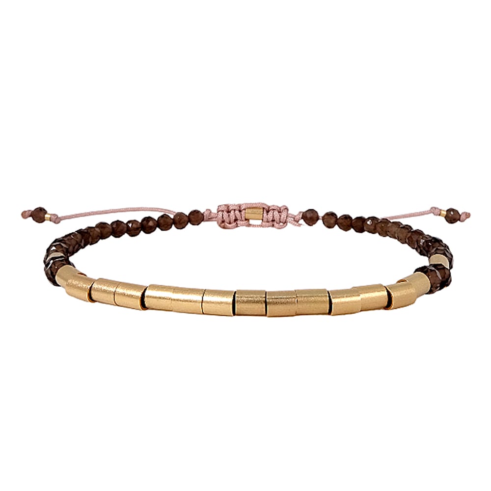 Pulsera Naira Cuarzo Fume GOLD FILLED 14/20KT Pulsera Naira Cuarzo Fume GOLD FILLED 14/20KT