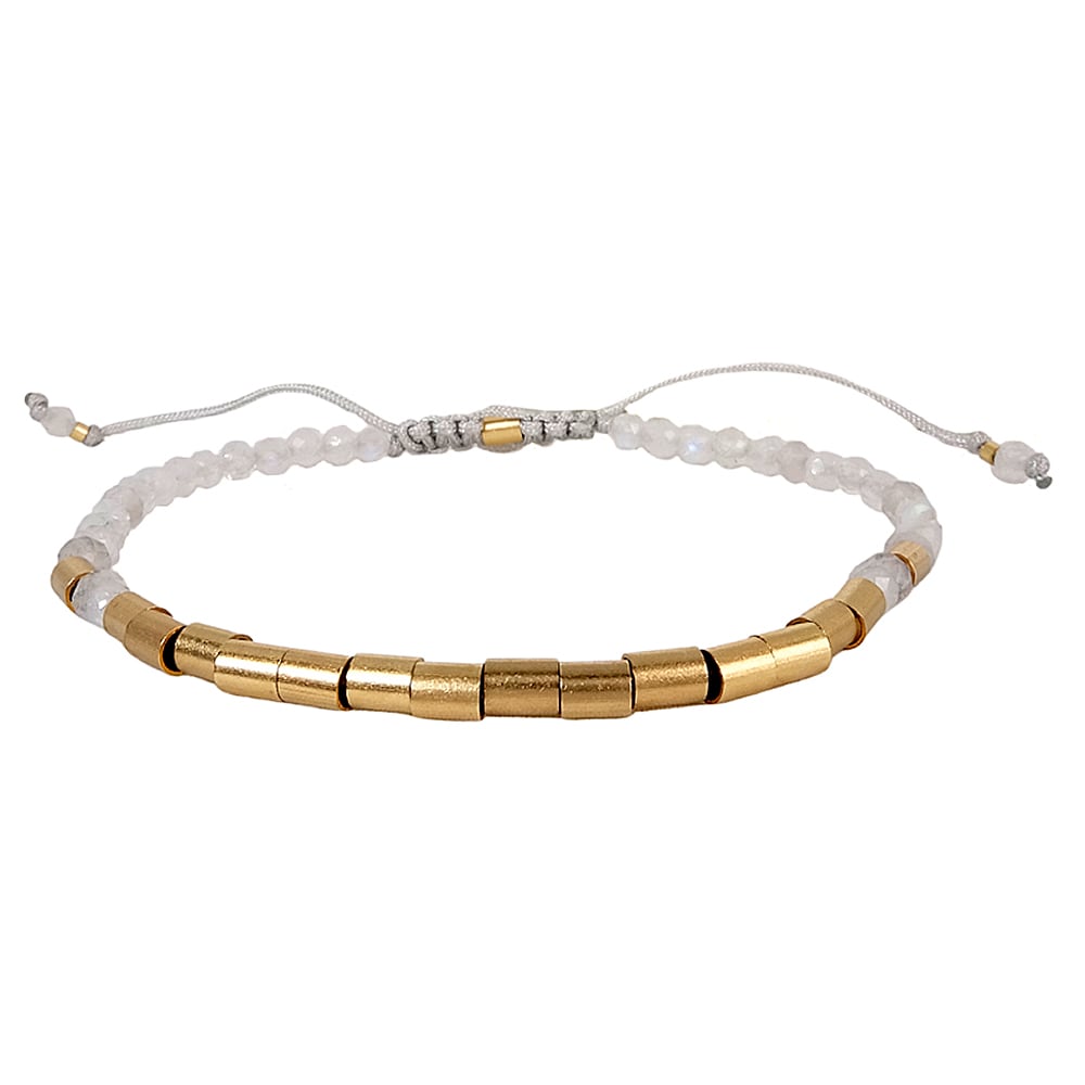 Pulsera Naira Piedra Luna 14/20KT Pulsera Naira Piedra Luna 14/20KT