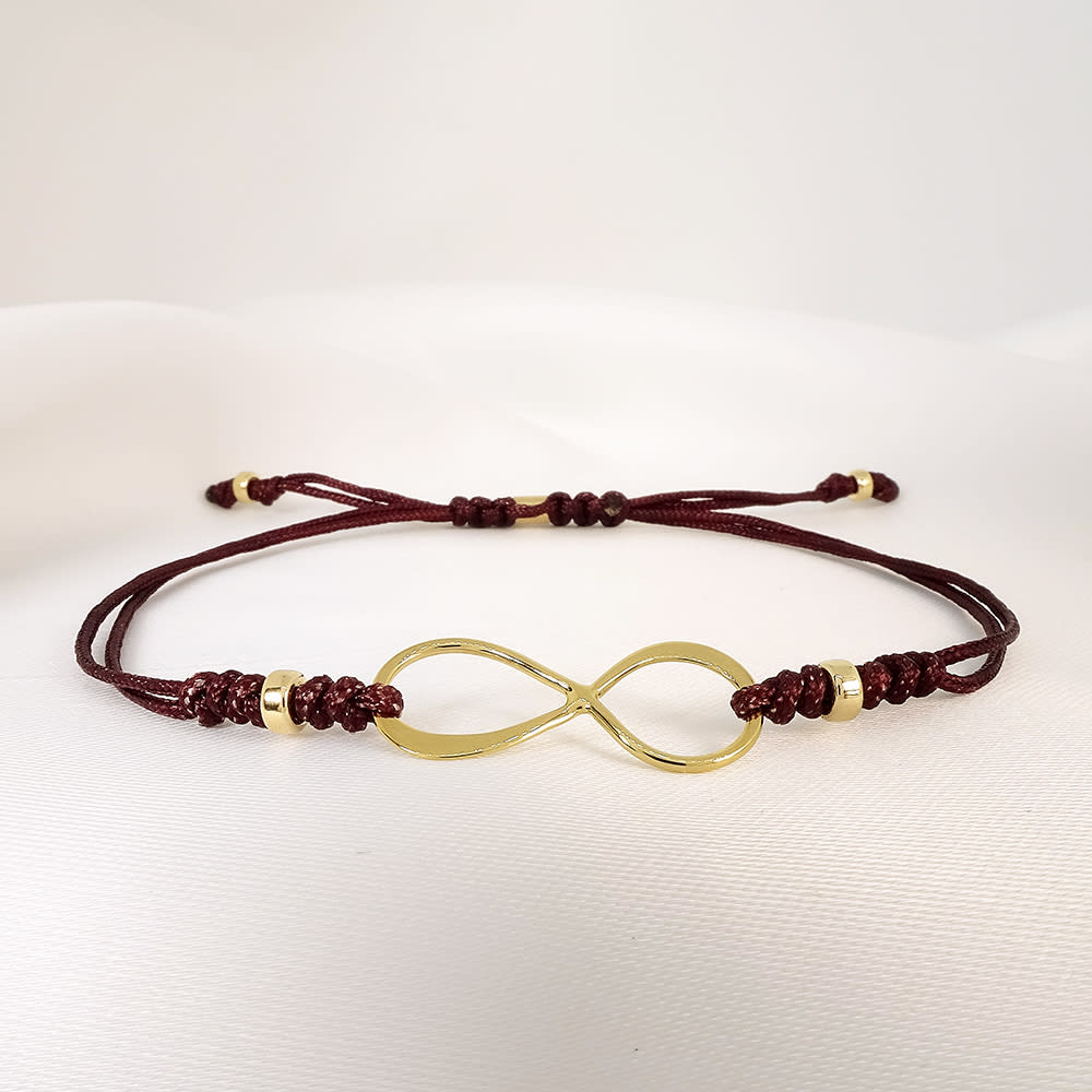 Pulsera Infinito Marron GOLD FILLED 14/20Kt Pulsera Infinito Marron GOLD FILLED 14/20Kt
