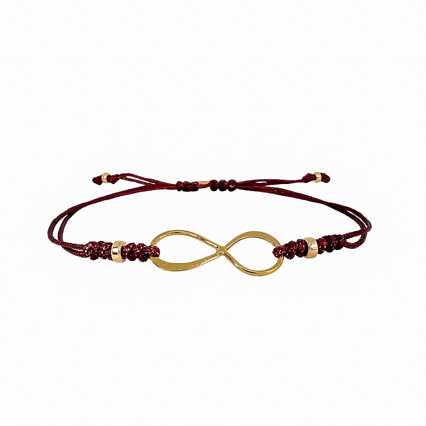 Pulsera Infinito Marron GOLD FILLED 14/20Kt Pulsera Infinito Marron GOLD FILLED 14/20Kt