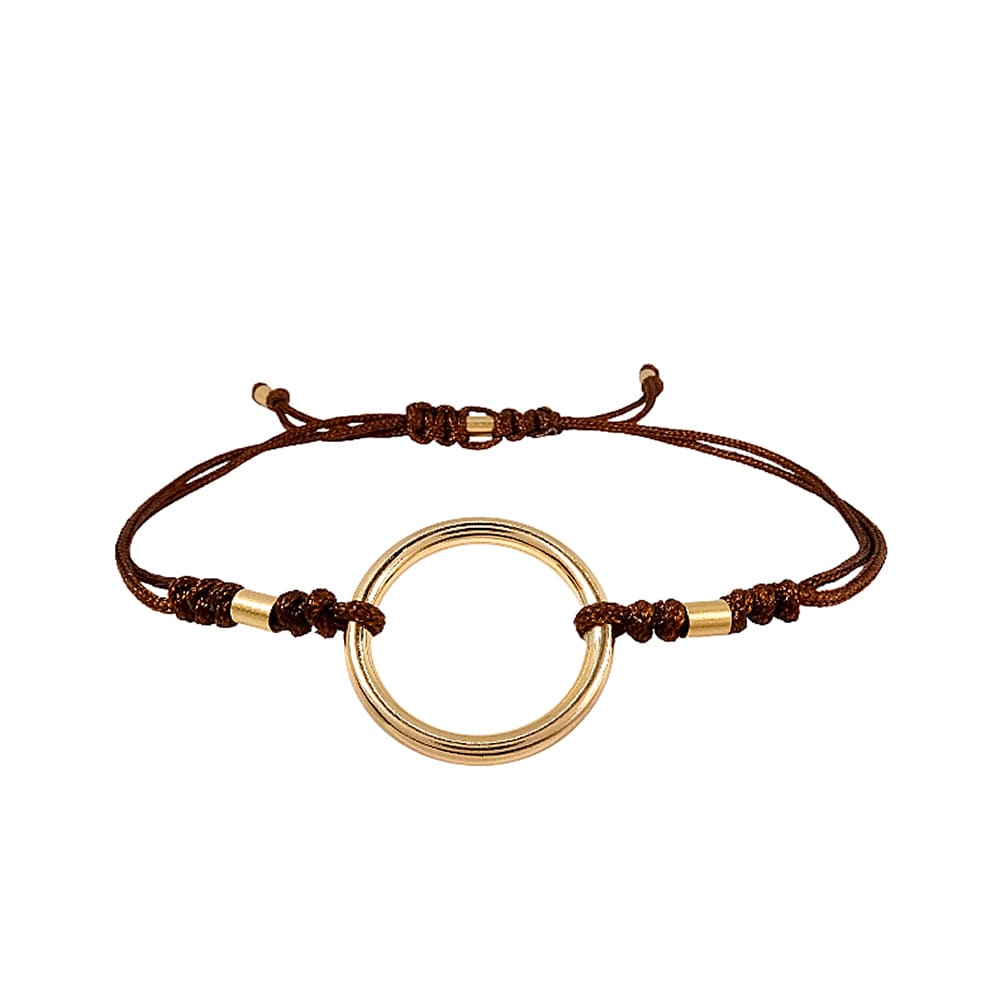 Pulsera Karma M Marron Gold Filled 14/20kt Pulsera Karma M Marron Gold Filled 14/20kt