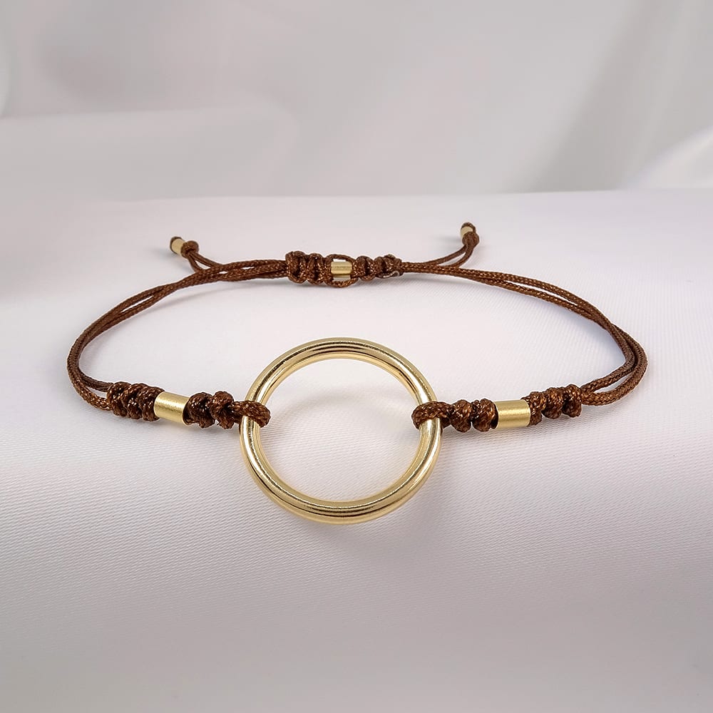 Pulsera Karma M Marron Gold Filled 14/20kt Pulsera Karma M Marron Gold Filled 14/20kt