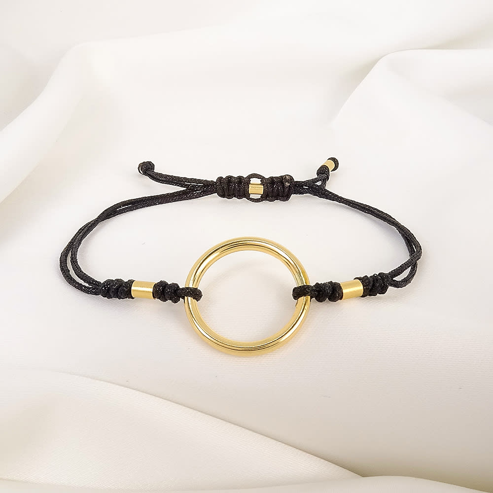 Pulsera Karma M Negro Gold Filled 14/20kt Pulsera Karma M Negro Gold Filled 14/20kt