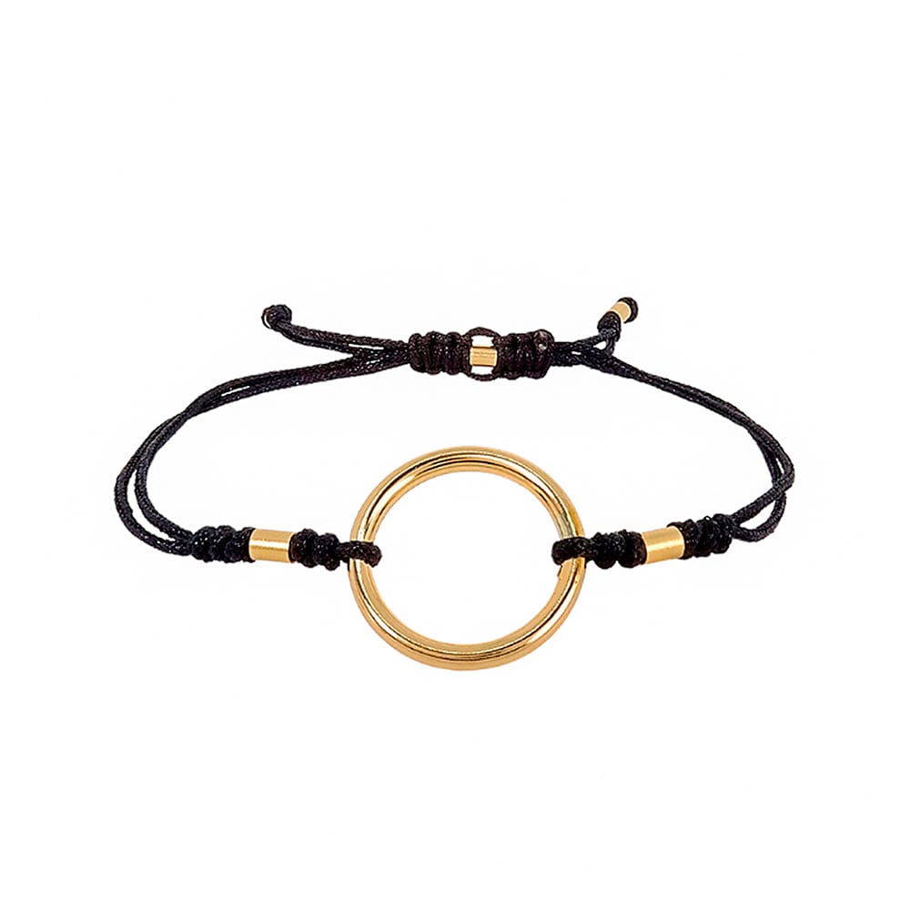 Pulsera Karma M Negro Gold Filled 14/20kt Pulsera Karma M Negro Gold Filled 14/20kt