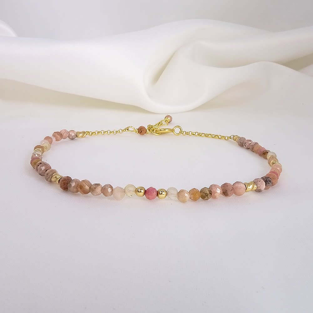 Pulsera Sole Rodolita GOLD FILLED 14/20KT GF Pulsera Sole Rodolita GOLD FILLED 14/20KT GF