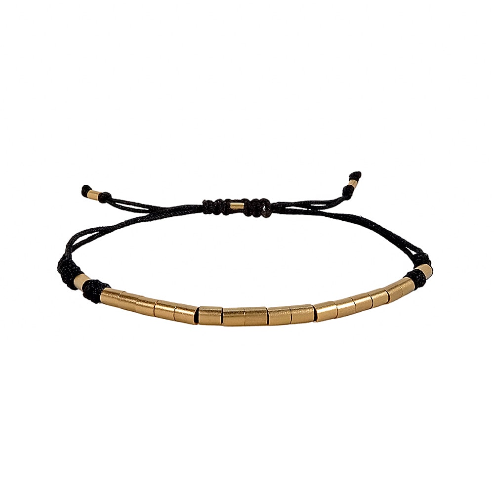 Pulsera Luan Negra GOLD FILLED 14/20KT Pulsera Luan Negra GOLD FILLED 14/20KT