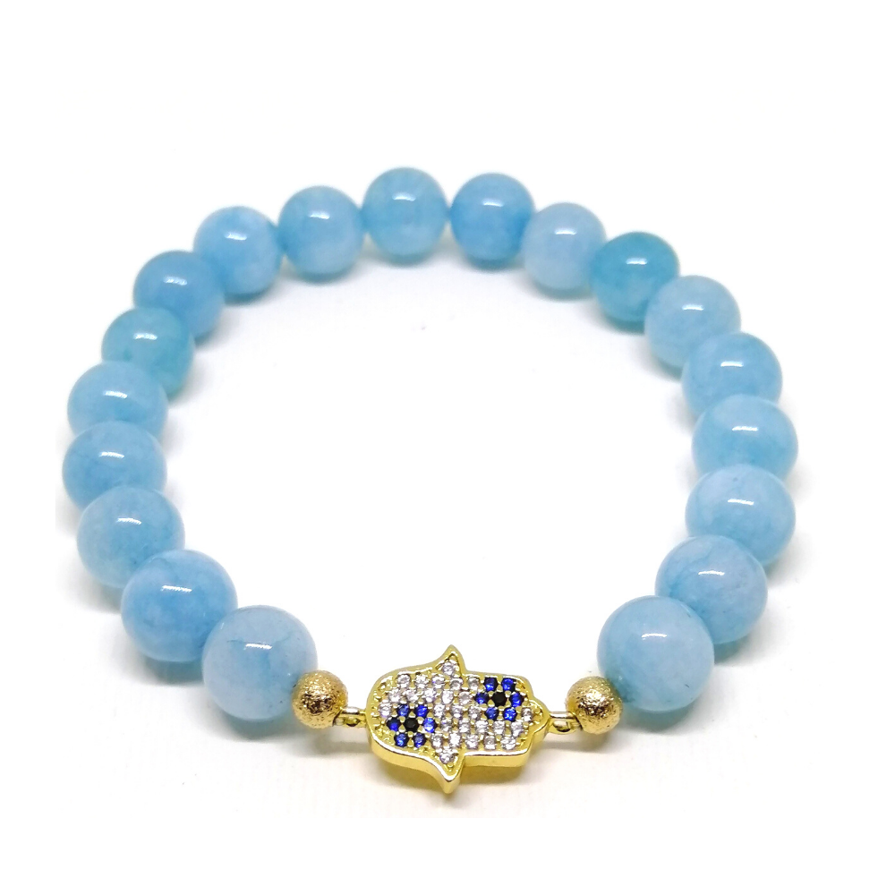 Pulsera Ariana Agata con dije Hamsa 2 Dorada Pulsera Ariana Agata con dije Hamsa 2 Dorada