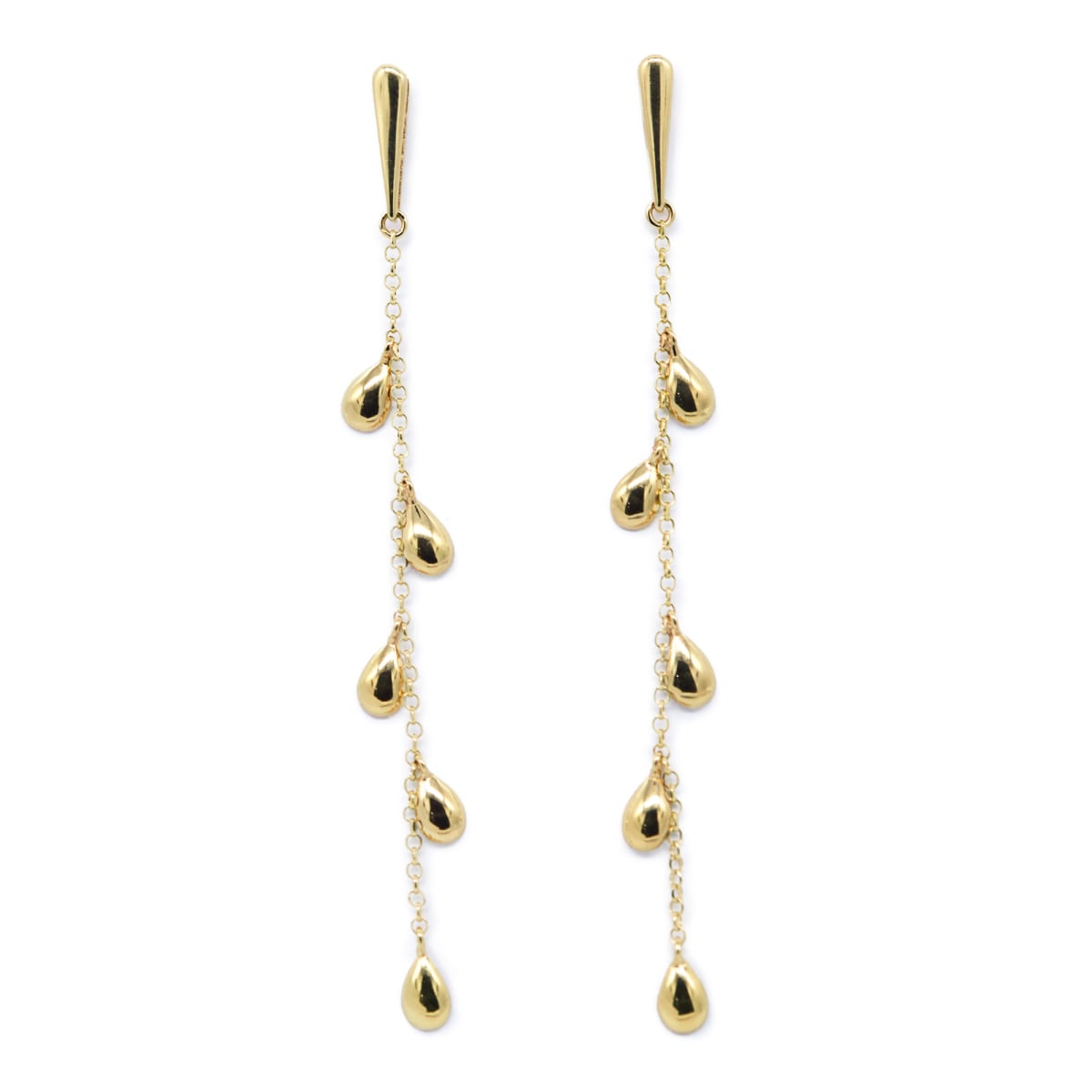 Arete Gotitas Filita ORO18K Arete Gotitas Filita ORO18K