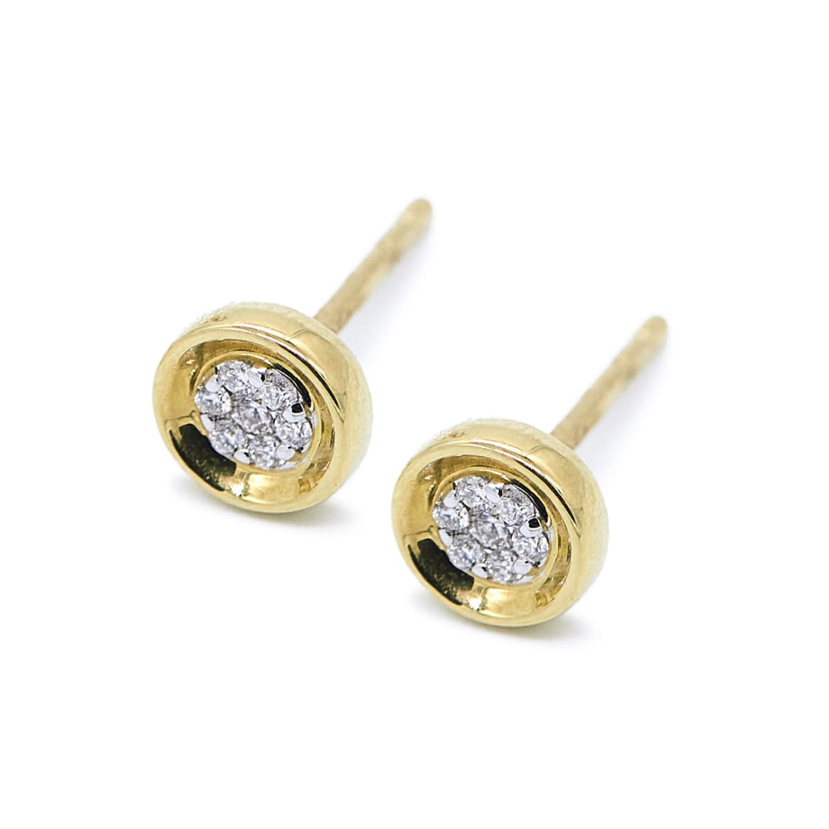 Punto de Luz Roseta engaste conico y Brillantes naturales ORO18KT Punto de Luz Roseta engaste conico y Brillantes naturales ORO18KT