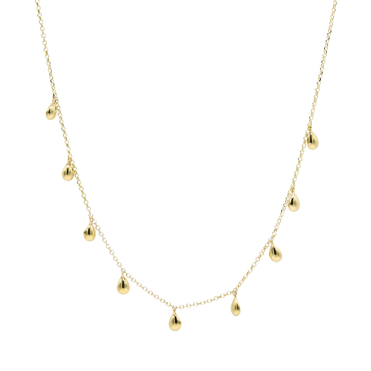 Collar Gotitas Colgantes ORO 18KT Collar Gotitas Colgantes ORO 18KT