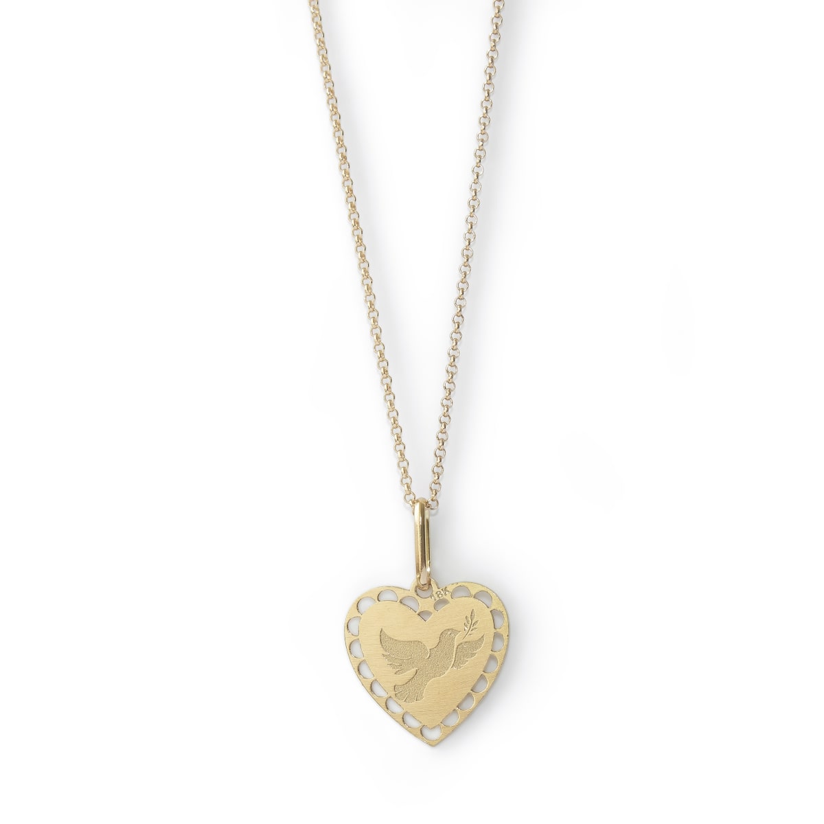 MEDALLA PAZ CORAZON 14MM ORO 18KT MEDALLA PAZ CORAZON 14MM ORO 18KT