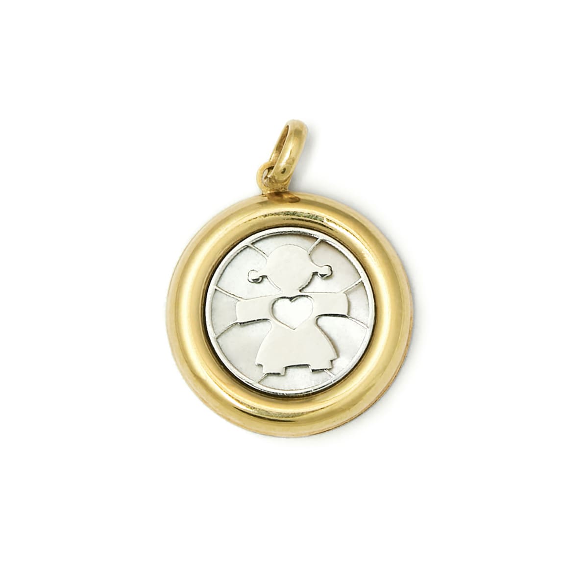 Dije Niña Biselado Nacar ORO 18KT Dije Niña Biselado Nacar ORO 18KT