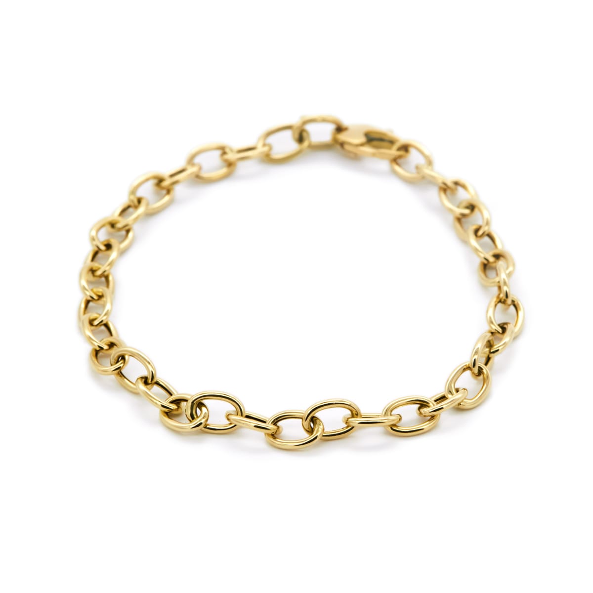 PULSERA ESLABONES ALARGADOS ORO 18 KT PULSERA ESLABONES ALARGADOS ORO 18 KT