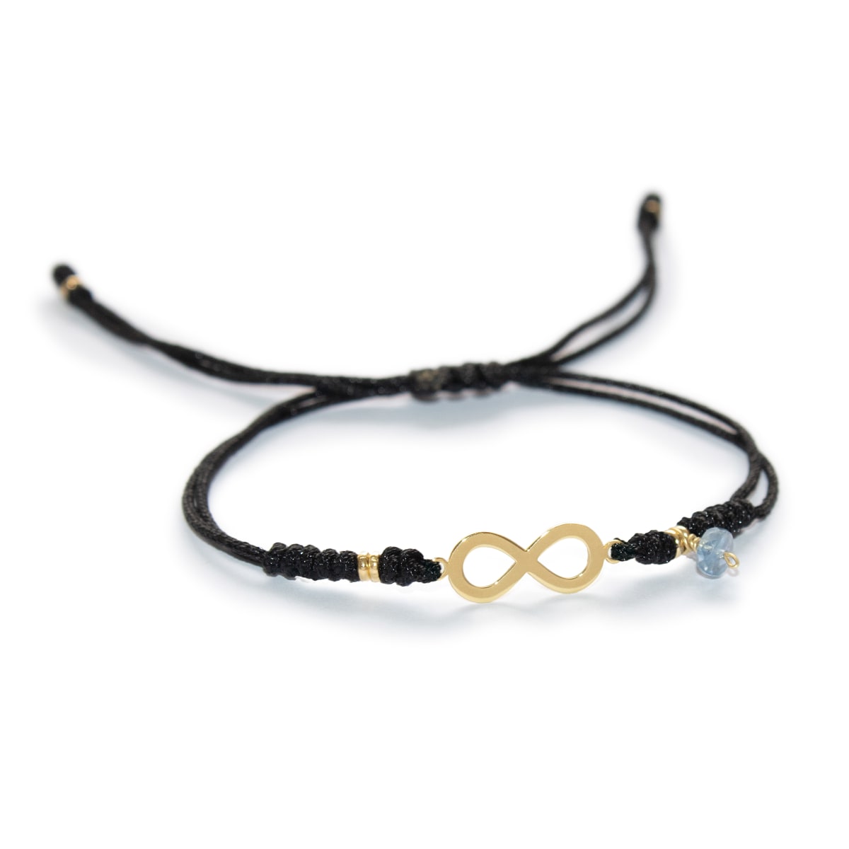 PULSERA HILO INFINITO CON ZAFIRO ORO 18KT PULSERA HILO INFINITO CON ZAFIRO ORO 18KT