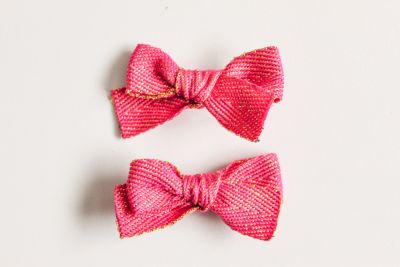 Pack 2 lazos fucsia dorado Pack 2 lazos fucsia dorado
