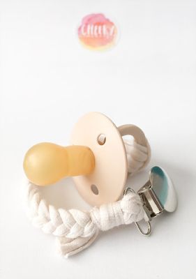 IVORY Portachupete Trenzado Algodón Cheeky Monkey IVORY Portachupete Trenzado Algodón Cheeky Monkey