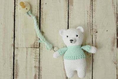 MINT Portachupete Trenzado Algodón Cheeky Monkey MINT Portachupete Trenzado Algodón Cheeky Monkey