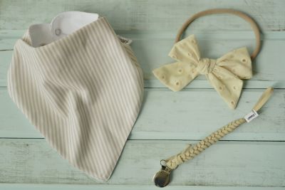 BANDANA ERGONÓMICA RAYAS BEIGE BANDANA ERGONÓMICA RAYAS BEIGE