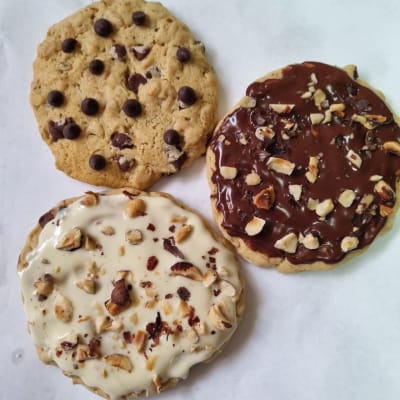 Galletón vegano chocolate y avellanas