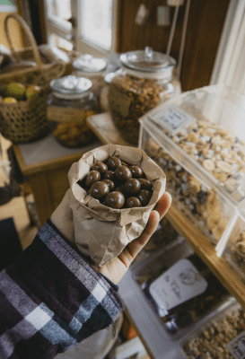Frutillas con chocolate 100 gramos