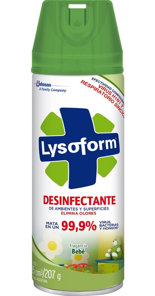 Desinfectante En Aerosol Lysoform Bebe 285 Cm3 La Mass