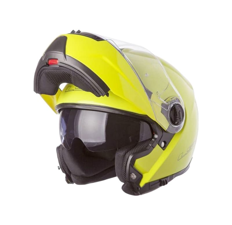 LS2 Helmets Casco Moto Abatible Strobe 2 - Grigio Opaco Fluorescente - Taglia M (57/58) Omologazione 22.06 - 6