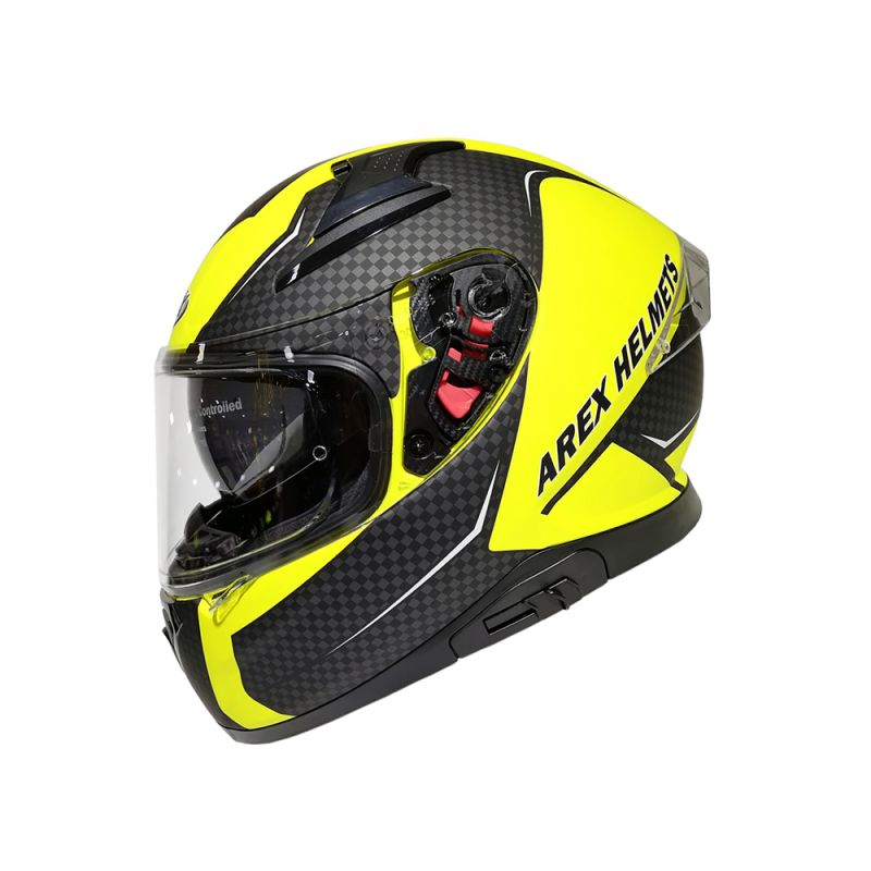 CASCO AREX FURY MR-917 CARBON AMARILLO