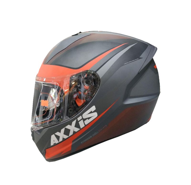 CASCO AXXIS STINGER DIVIDE NEGRO ROJO MATE