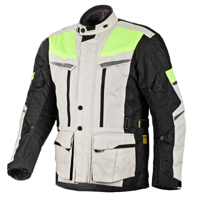 CHAQUETA AREX ROUTE (3 CAPAS)  NEGRO/GRIS/AMARILLO