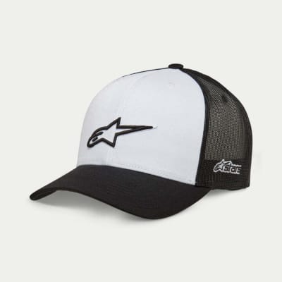 GORRO ALPINESTARS AGELESS OUTLINE TRUCKER BLANCO NEGRO