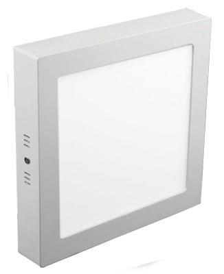 160666-9 PACK 10 UNID PLAFON SOBREPUESTO12W 16CM DIAM CUADRADO LUZ BLANCA1