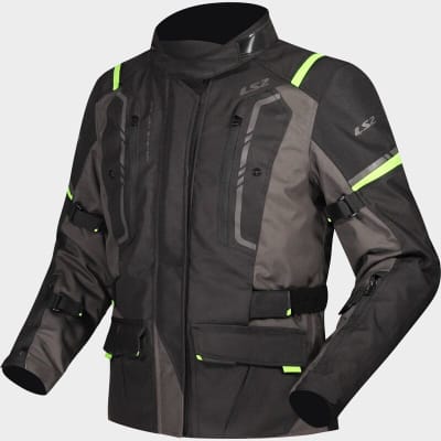 CHAQUETA LS2 NARVIK GRIS NEGRA AMARILLO