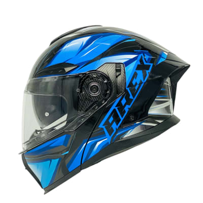 Casco Abatible Arex MR-903 Rampage Negro Azul Brillo