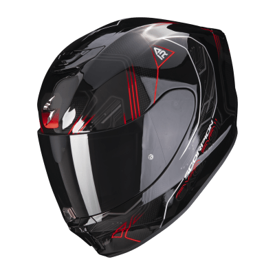 CASCO SCORPION EXO-391 SPADA NEGRO ROJO