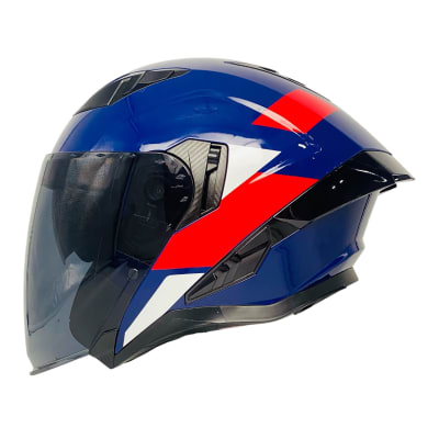 CASCO ABIERTO AREX MR-728 DOT DOBLE VISOR AZ/RJ